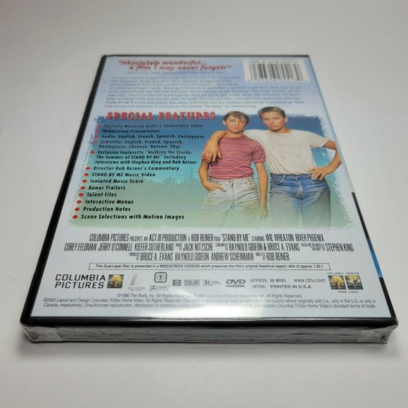 Stand by Me (NEW SEALED DVD, 2000, Special Edition) River Phoenix 1986 - Picture 2 of 3
